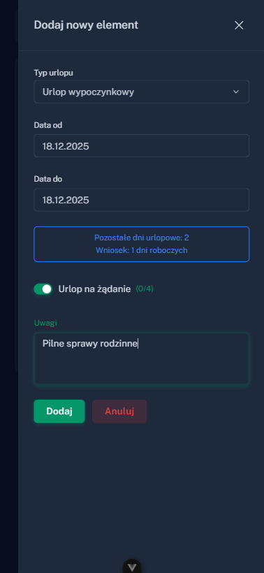 devHRPortal – Aplikacja mobilna